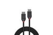 Skjermkabel - Lindy Black DisplayPort 1.2 Cable - 1m - 36491