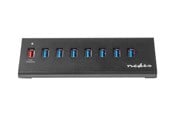 USB-hub - Nedis UHUBUP3810BK - hub - 8 ports USB-hub - USB 3.2 - 8 porter - Svart - UHUBUP3810BK