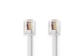 Telefon-kabel - Nedis Telecom Cable | RJ11 Male | RJ11 Male | 10.0 m - TCGB90200WT100