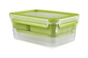 Kjøkkentilbehør - EMSA CLIP & GO - food storage container - green transparent - 2.2 L - 3110600385