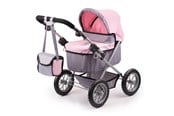 Dukker, Bamser & Utstyr - Bayer Design Dolls Pram Trendy - Gray/Pink (13008AA) - 13008AA