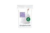 Rengjøring - Simplehuman Kode C tilpassede søppelposer, pakke med 20, hvit - CW0162