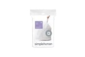 Rengjøring - Simplehuman Kode D tilpassede søppelposer, pakke med 20, hvit - CW0163