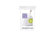 Rengjøring - Simplehuman Kode G tilpassede søppelposer, pakke med 20, hvit - CW0166