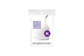 Rengjøring - Simplehuman Kode K tilpassede søppelposer, pakke med 20, hvit - CW0171