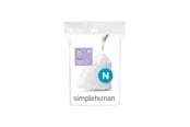 Rengjøring - Simplehuman Kode N tilpassede søppelposer, pakke med 20, hvit - CW0174