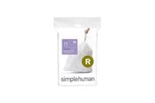 Rengjøring - Simplehuman Kode R tilpassede søppelposer, pakke med 20, hvit - CW0201