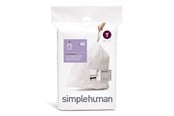 Rengjøring - Simplehuman Kode T tilpassede søppelposer, pakke med 20, hvit - CW0216