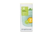 Rengjøring - Simplehuman Kode Z tilpassede søppelposer, pakke med 30, hvit - CW0525