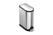 Avfallssortering - Simplehuman 18L sommerfugl pedalbøtte, børstet rustfritt stål - CW2058