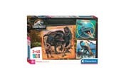 Puslespill - Clementoni Jigsaw Puzzle Super Color Square Jurassic World 3x48pcs. Gulv - 25314