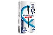 Skrive- & Tegneverktøy - Paper Mate Replay - ballpoint pen - black (pack of 12) - 2109251