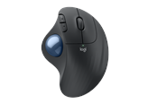 Mus - Logitech Ergo M575S - Graphite - Ergonomisk mus - Optisk - 5 - Svart - 910-007029
