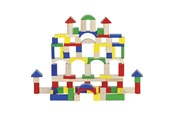 Byggesett - Goki Wooden Building Blocks 100 pcs - 58669