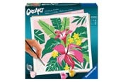 Kreative leker - Ravensburger CreArt Painting by Numbers - Tropical Plants - 237289