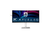 Skjerm - 34" Philips 34B2U5600C - 3440x1440 (UWQHD) - 120Hz - VA - 96W USB-C - KVM switch - 34B2U5600C/00