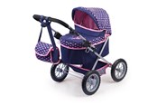 Dukker, Bamser & Utstyr - Bayer Design Doll's Pram Trendy - Navy (13052AA) - 13052AA