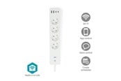 Smarthus - Nedis SmartLife Socket Wi-Fim Hybrid (CEE 7/7) / USB-A / USB-C 16 A 3680 W 2 m White - WIFIP313FWT
