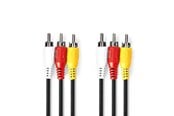 Skjermkabel - Nedis CVGL24300BK20 composite video cable - CVGL24300BK20