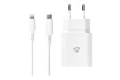 Mobil - Adaptere og ladere - Nedis power adapter - 24 pin USB-C - 20 Watt - WCPDL20W112WT
