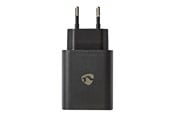 Mobil - Adaptere og ladere - Nedis power adapter - 24 pin USB-C - 30 Watt - WCQC402ABK