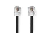 Telefon-kabel - Nedis TCGL90200BK20 telephone cable - TCGL90200BK20