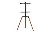 Veggmontering, AV-braketter & AV-møbler - Nedis TVSM7060BK stand - tripod - for LCD TV - black beech - Max 35 kg - recommended for 65" - TVSM7060BK