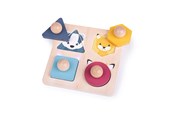 Babyleker - Bigjigs Stud puzzle Forest animals - 34019