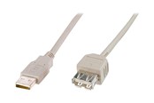 USB - DIGITUS ASSMANN - USB extension cable - USB to USB - 1.8 m - AK-300202-018-E