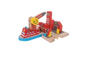 Treleker - Bigjigs Wooden Rails - Fire Station - BJT261