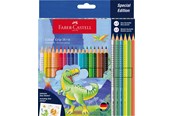 Skrive- & Tegneverktøy - Faber-Castell CP Colour Grip dinosaurus 18+6 - 201546