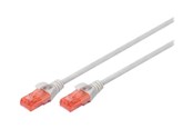 Nettverkskabel - DIGITUS patch cable - 2.5 m - grey - Grå - 2.5m - DK-1617-025