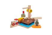 Treleker - Bigjigs Wooden Rails Crane Dock with Culvert 3 pcs - BJT074