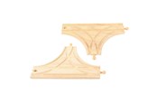 Treleker - Bigjigs Wooden Rails - T-junction 2 pcs. - BJT108