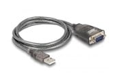 Nettverksadapter - DeLOCK Adapter USB 2.0 Type-A to 1 x Serial RS-232 D-Sub 9 pin male - 61400