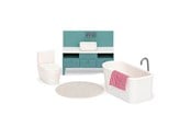 Dukkehus & Tilbehør - Lundby basic bathroom set - 18028