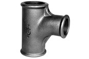 Gjengede beslag - +GF+ flow tee 90° black reduced 1-3/4'' - 770131116