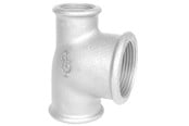 Gjengede beslag - +GF+ tee 90° galvanized reduced 1 1/4-3/4-1'' - 770130250