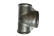 Gjengede beslag - +GF+ tee 90° galvanized reduced 1-1 1/2-1'' - 770130259