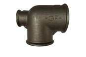 Gjengede beslag - +GF+ tee 90° black reduced 1 1/2-1 1/2-1'' - 770130175