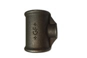 Gjengede beslag - +GF+ tee 90° black reduced 3/4-1/4'' - 770130122