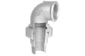 Gjengede beslag - +GF+ angle union 90° galvanized 1 1/4'' socket nipple - 770098207