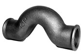 Gjengede beslag - +GF+ bend black 3/8'' - 770085103
