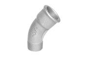 Gjengede beslag - +GF+ long bend 45° galvanized 1/2'' socket nipple - 770040204