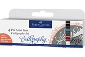 Skrive- & Tegneverktøy - Faber-Castell India ink Pitt Artist Pen C 4ct stand. - 167504