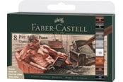 Skrive- & Tegneverktøy - Faber-Castell India ink Pitt Artist Pen Classical 8ct - 167172