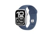 Smartklokke, Smartwatch & Sportsklokke - Apple Watch Series 10 GPS 42mm - Silver Aluminium Case with Denim Sport Band - S/M - MWWA3QN/A