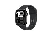 Smartklokke, Smartwatch & Sportsklokke - Apple Watch Series 10 GPS 42mm - Jet Black Aluminium Case with Black Sport Band - S/M - MWWE3QN/A