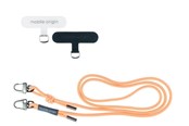 Mobil - Andre tilbehør - Mobile Origin Lanyard rope 6 mm - Peach Fuzz - 82 - 163cm - LYR-UNI-PCFZ