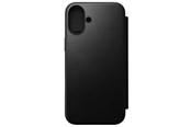 Mobil - Deksel og etui - Nomad Modern Leather Folio - iPhone 16 Plus | Black | Leather - NM01682585